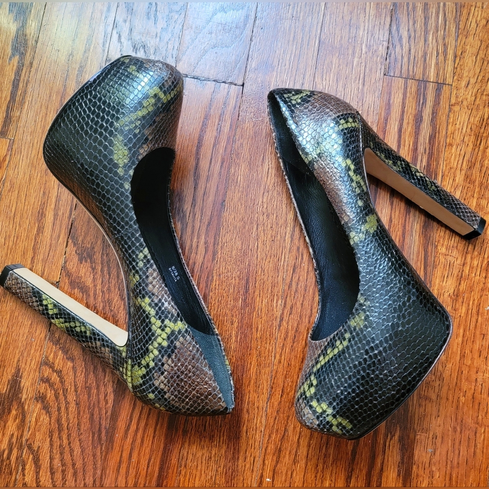 Snakeprint Brian Atwood heels 7.5 - 8